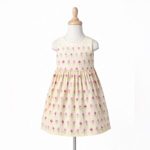 Plum pudding tulip  Print  Girls Size 3T  Vintage Cute   Dress